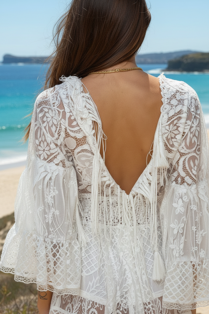 BIANCO ELEGANZA | Couture White Lace Maxi | ladolceboutique.com.au BIANCO ELEGANZA | Couture White Lace Maxi | ladolceboutique.com.au