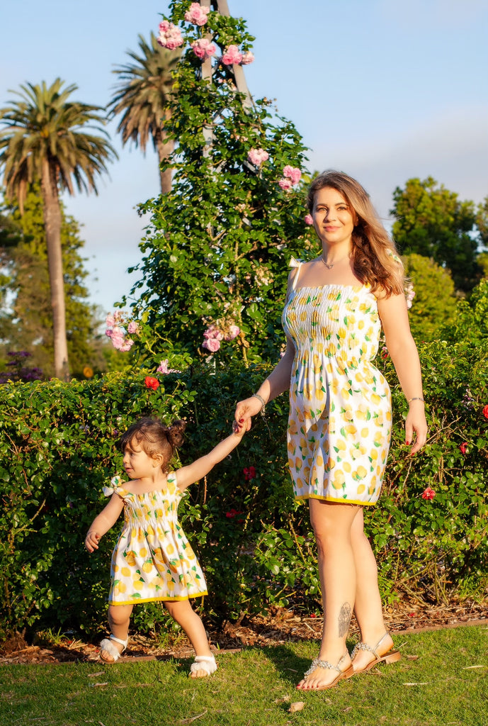 GIRL DRESS POSITANO COLLECTION - MUMMY & ME