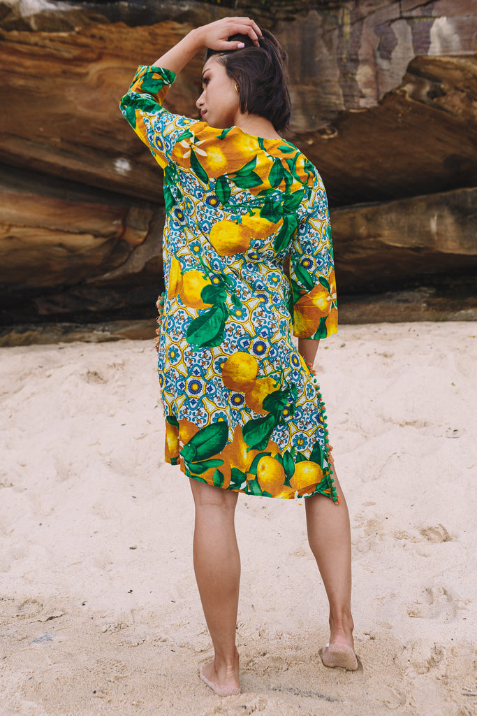 Coast lemon outlet dress