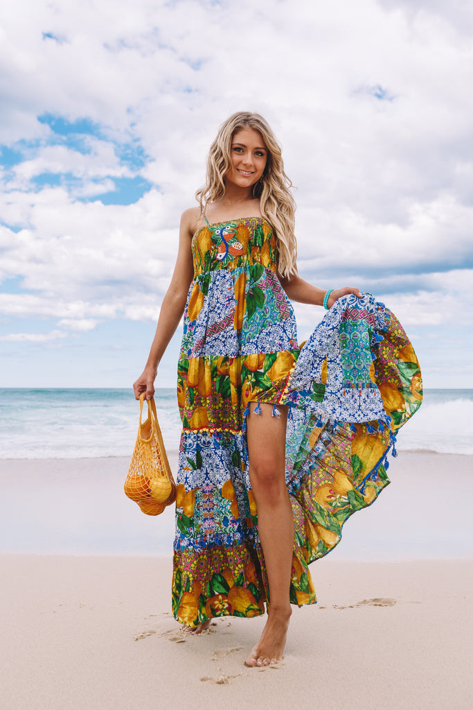 Island themed outlet dresses